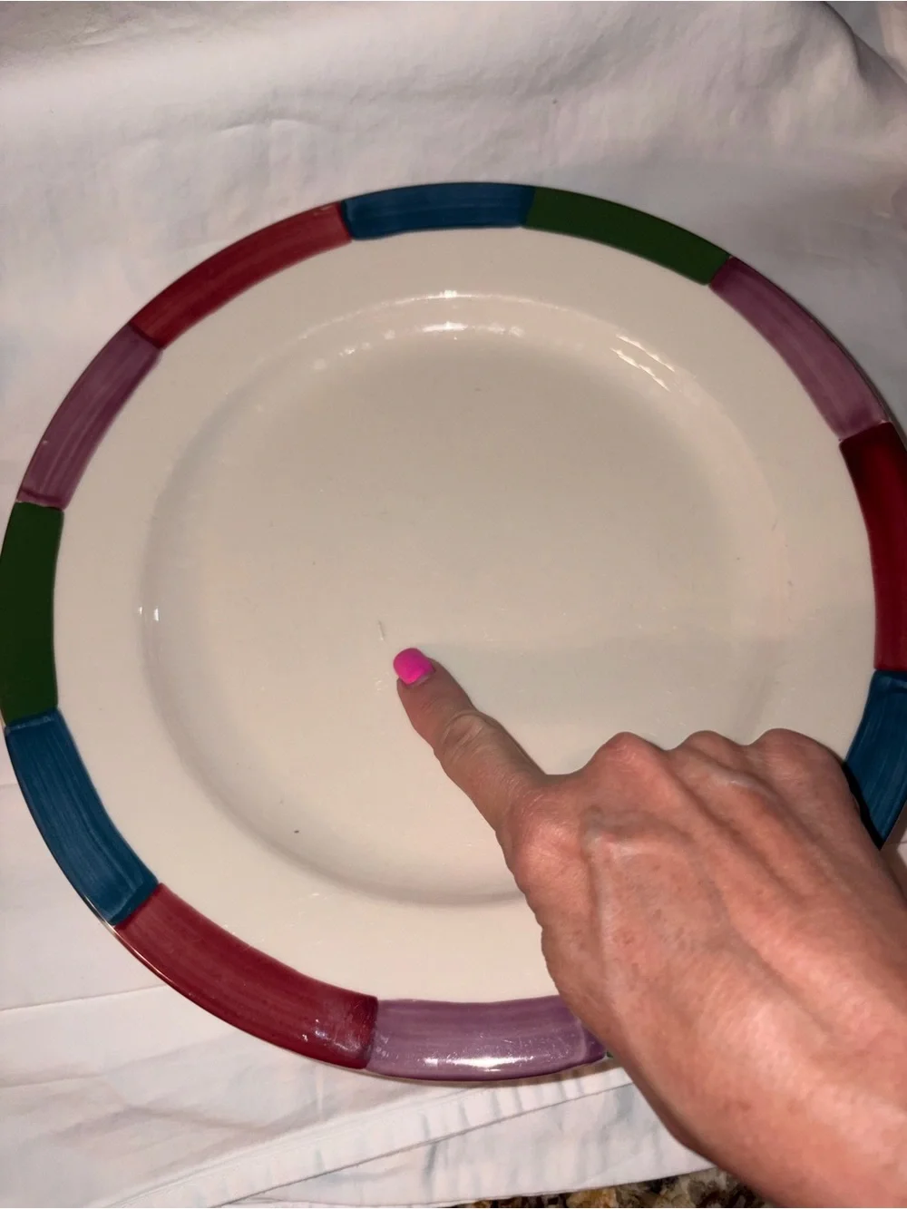 HTF Homer Laughlin tones Set of 6 dinner plates